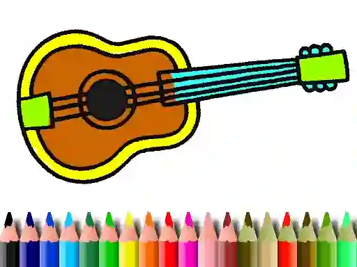 Гульня Back To School: Music Instrument Coloring Book онлайн