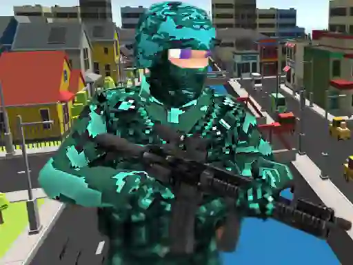 Гульня Pixel Combat Multiplayer онлайн