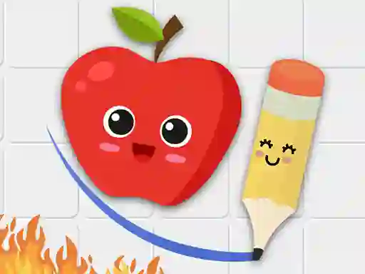 Гульня Fruit Escape: Draw Line онлайн