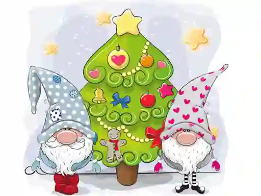 Гульня Cute Gnomes Hidden Stars онлайн