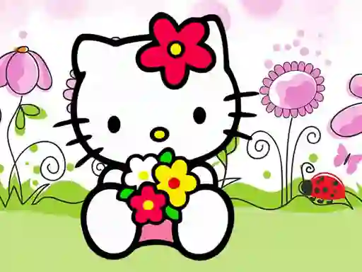 Гульня Hello Kitty Jigsaw онлайн