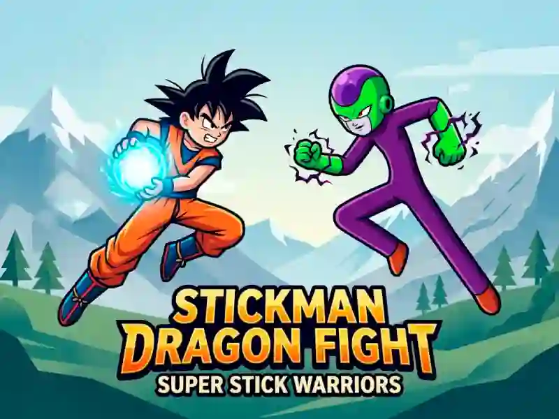 Гульня Stickman Dragon Fight - Super Stick Warriors онлайн
