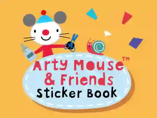 Гульня Arty Mouse & Friends Sticker Book онлайн