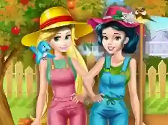 Гульня Princesses Working In the Garden онлайн