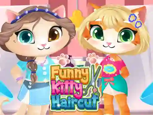 Гульня Funny Kitty Haircut онлайн