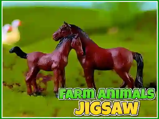 Гульня Farm Animals Jigsaw онлайн
