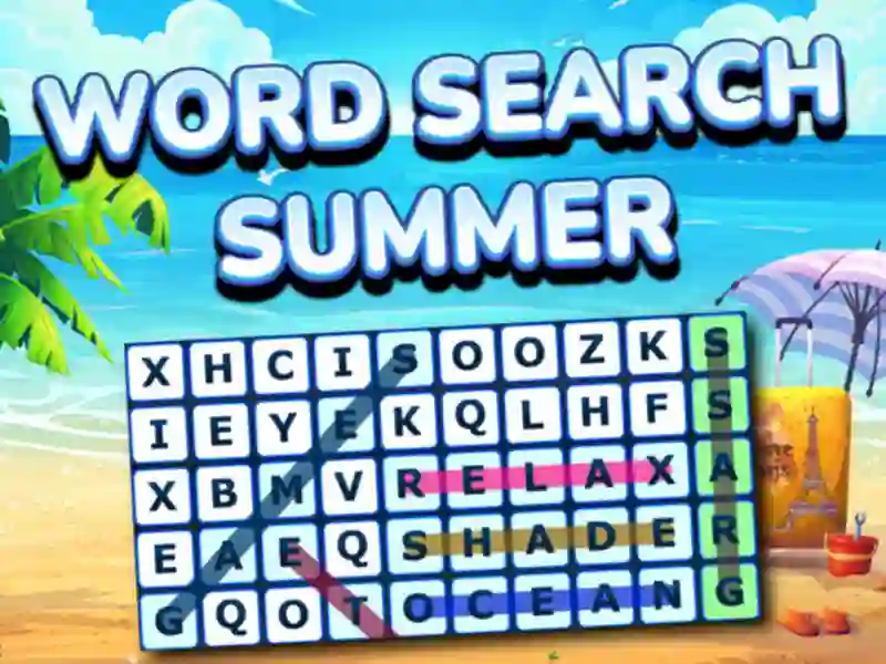 Гульня Word Search Summer онлайн