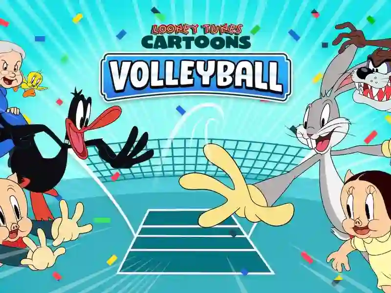 Гульня Looney Tunes Cartoons Volleyball онлайн