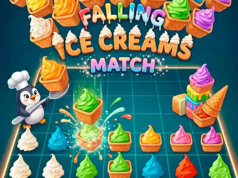 Гульня Falling Ice Creams Match онлайн