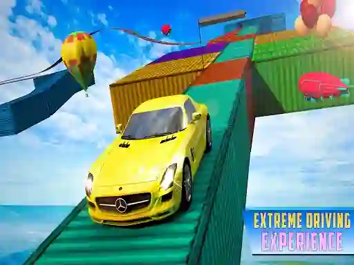 Гульня Impossible Stunt Car Tracks онлайн