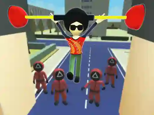 Гульня Squid Fall Guy онлайн