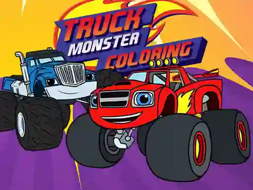 Гульня Truck Monster Coloring онлайн