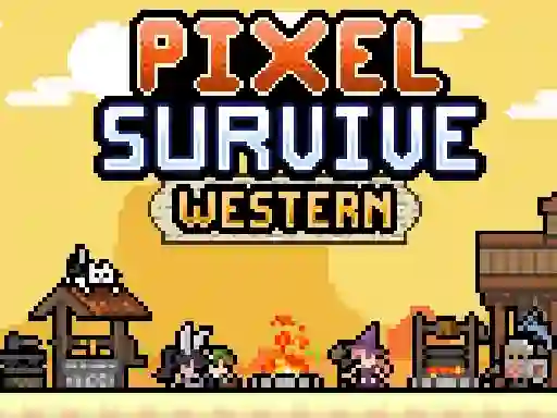 Гульня Pixel Survive Western онлайн