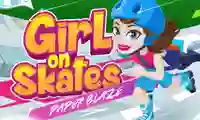 Гульня Girl on Skates Paper Blaze онлайн