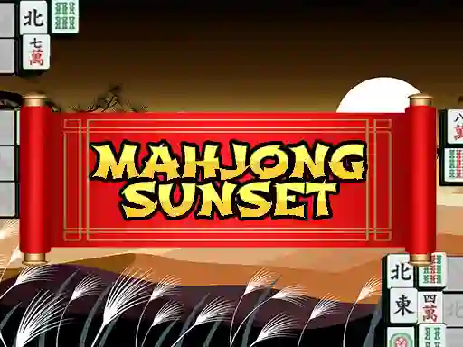 Гульня Mahjong Sunset онлайн