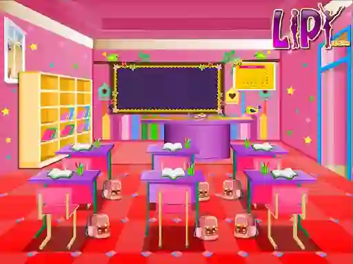Гульня Kids Cassroom Decoration онлайн