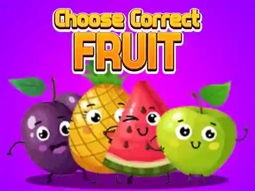 Гульня Choose Correct Fruit онлайн