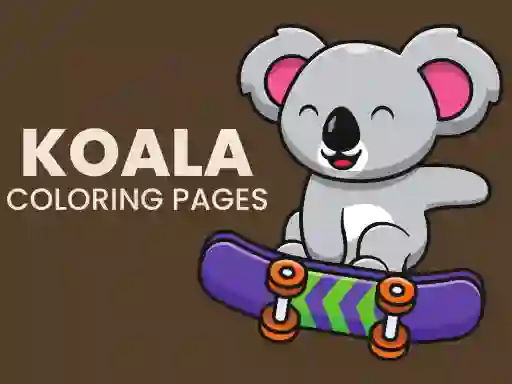 Гульня Koala Coloring Pages онлайн