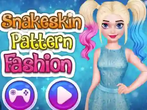 Гульня Snakeskin Pattern Fashion онлайн