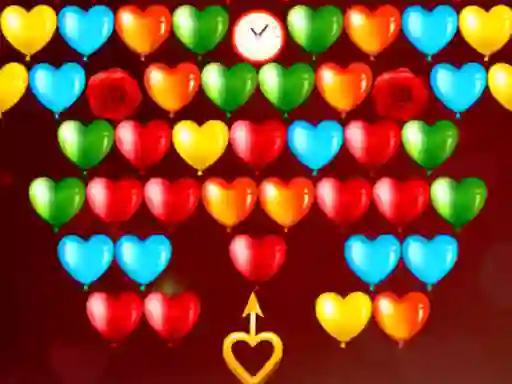 Гульня Bubble Shooter Valentines онлайн