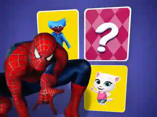 Гульня Spiderman Memory Card Match онлайн