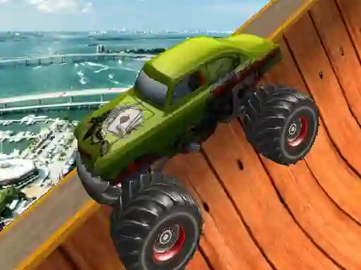 Гульня Monster Trucks Sky Stunts онлайн