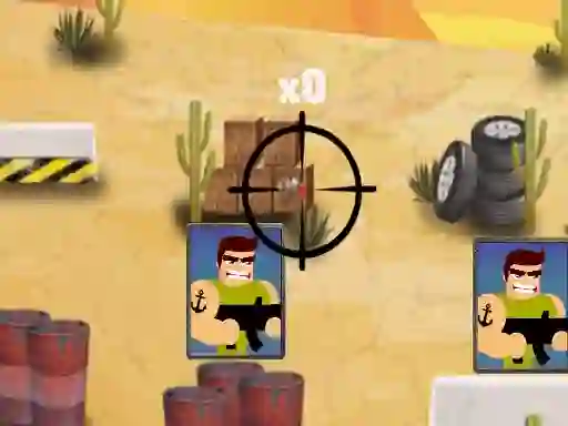 Гульня 2D War Friends Shooting онлайн