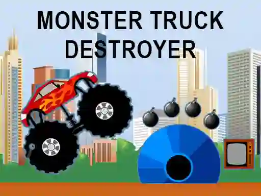 Гульня Monster truck destroyer онлайн