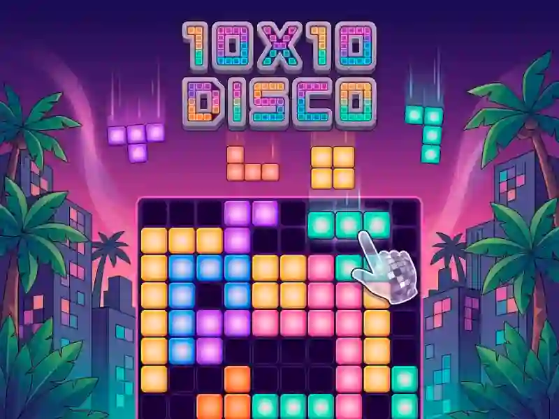 Гульня 10x10 Disco онлайн