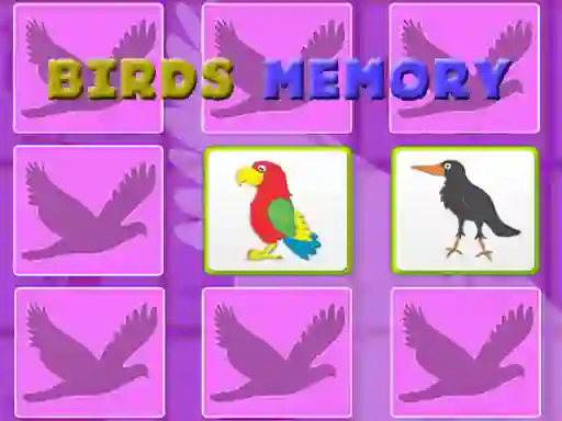 Гульня Kids Memory With Birds онлайн