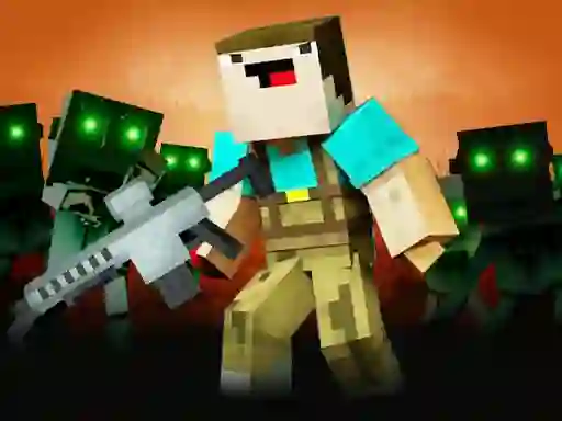 Гульня Noob Shooter Zombie онлайн
