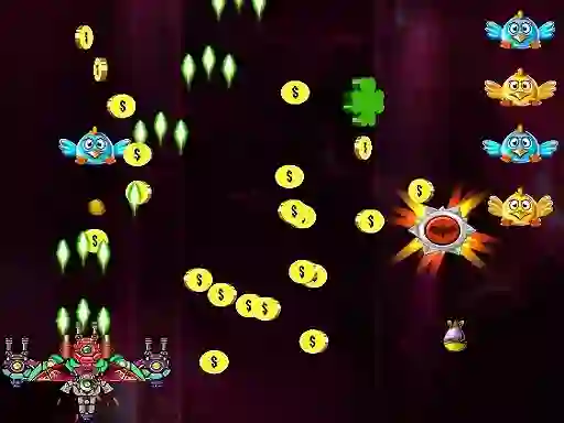 Гульня Space Attack Chicken Invaders онлайн