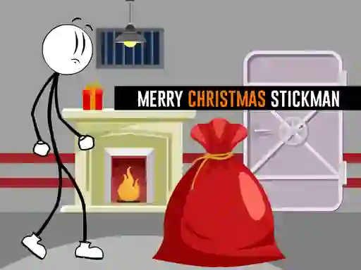 Гульня Merry Christmas Stickman онлайн
