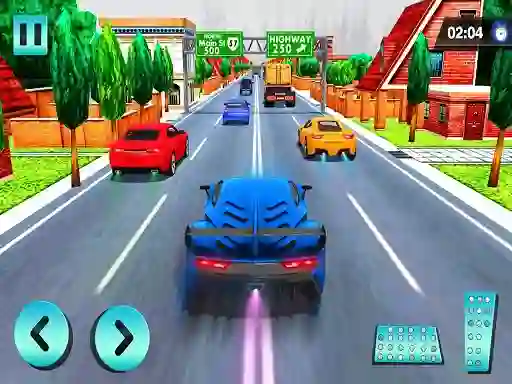 Гульня Car Racing in Fast Highway Traffic онлайн