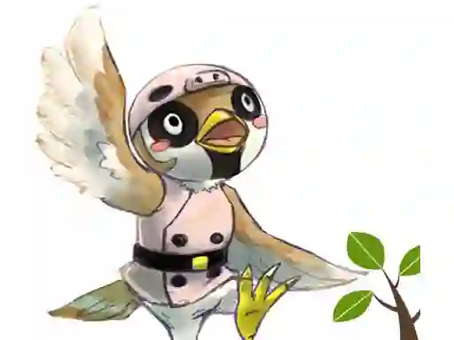Гульня Sparrow Flappy онлайн