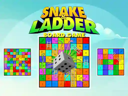 Гульня Snake and Ladder Board Game онлайн