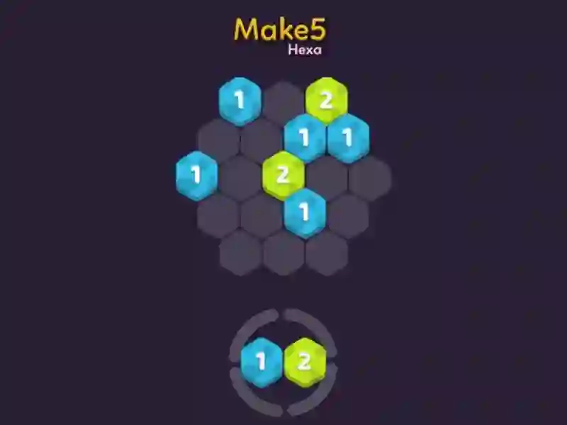 Гульня Make 5 Hexa онлайн