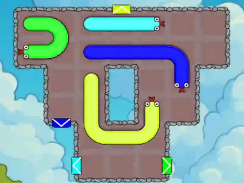 Гульня Slither Escape онлайн