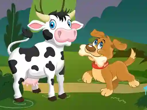 Гульня Domestic Animals Memory онлайн