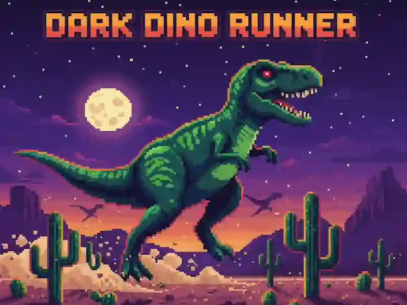 Гульня Dark Dino Runner онлайн