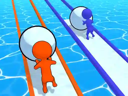 Гульня Snowball Racing онлайн