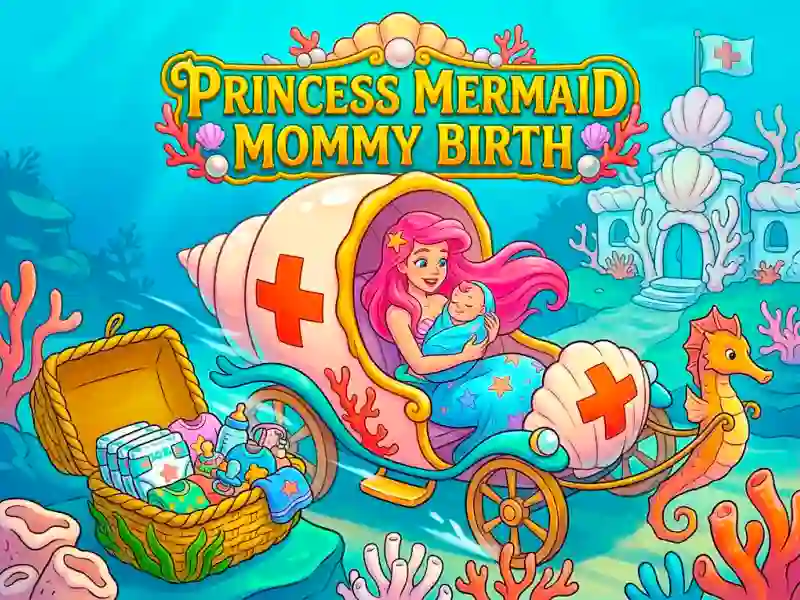 Гульня Princess Mermaid Mommy Birth онлайн
