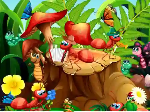 Гульня Hidden Objects Insects онлайн