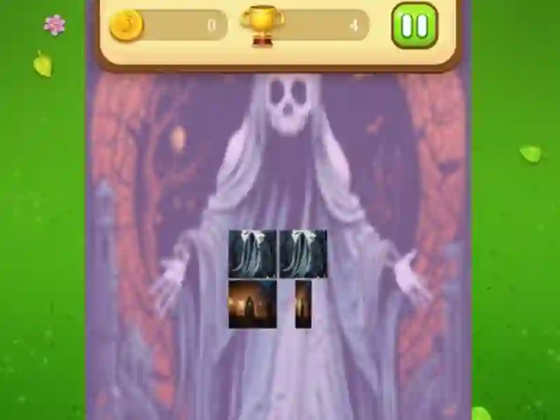 Гульня Ghost Memory Match онлайн