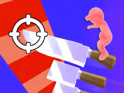 Гульня Throw Knife 3D онлайн