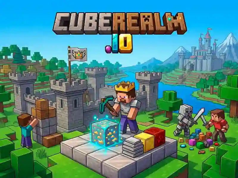 Гульня CubeRealm.io онлайн