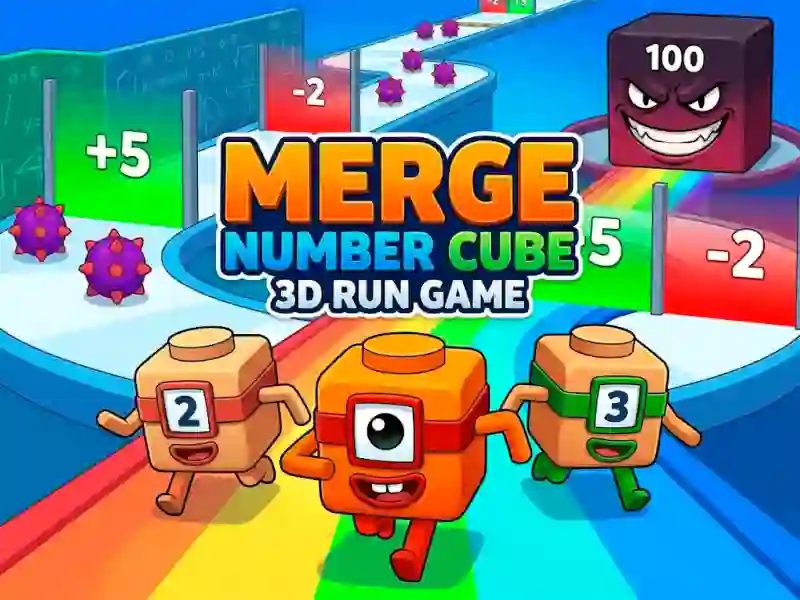 Гульня Merge Number Cube 3d Run Game онлайн