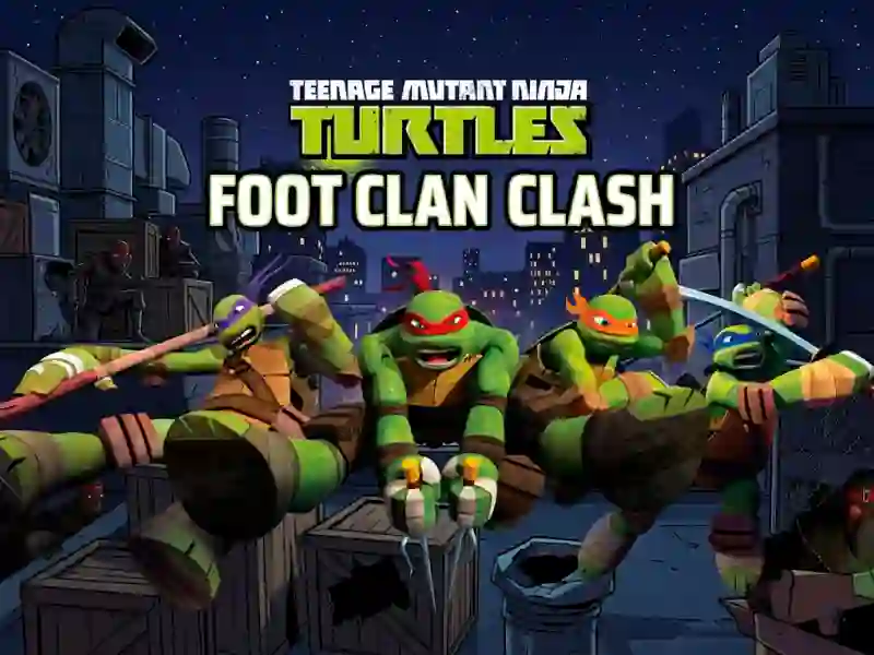 Гульня Teenage Mutant Ninja Turtles Foot Clan Clash онлайн
