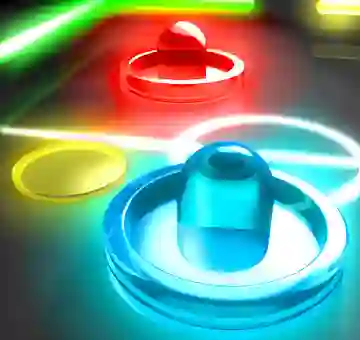 Гульня Neon Hockey онлайн