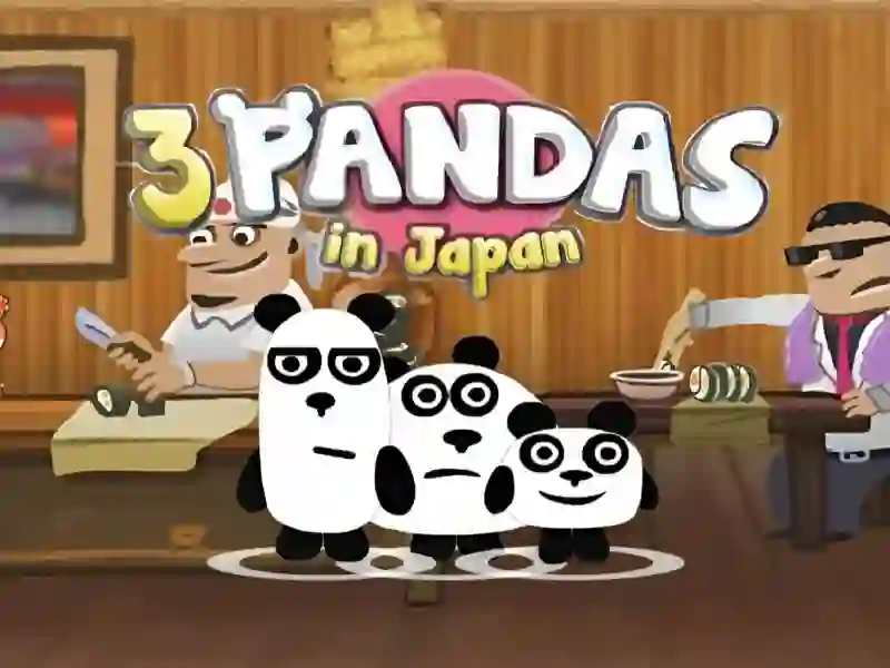 Гульня 3 Pandas In Japan HTML5 онлайн